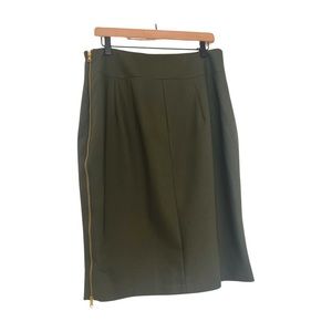 Express Green Pencil Skirt. Size 12